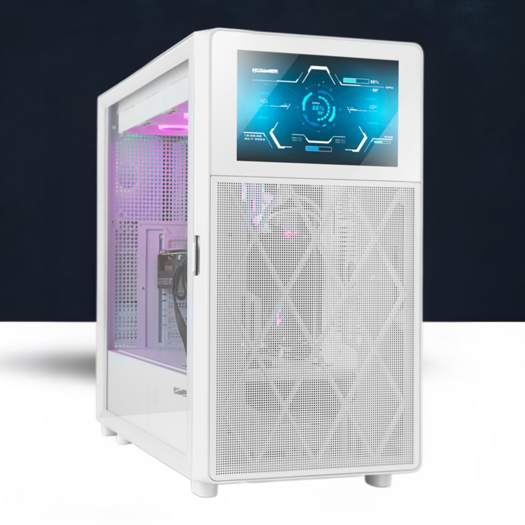 PC da Gaming Bianco con Ryzen 7 7700 / Rx 9060XT 16GB / 32GB RAM DDR5 6000Mhz / 1TB SSD nVme GEN. 4